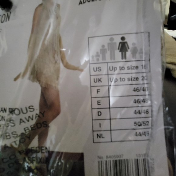 Restock NEW Adult Charleston Flapper Costume L/LX - Picture 5 of 12